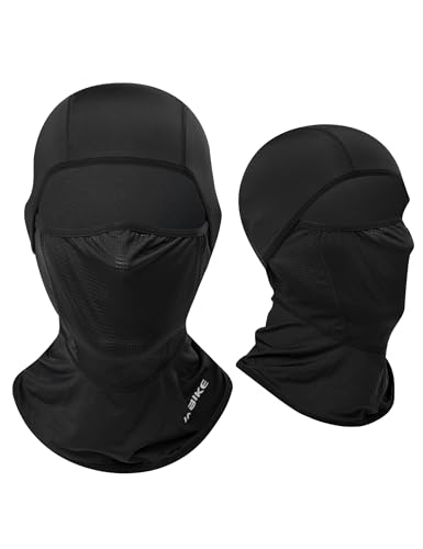 INBIKE Sturmhauben Balaclava Gesichtsmaske für Herren Damen UV-Schutz Atmungsaktiv Winddicht Weich Hautfrendlich für Motorradfahren MTB Radfahren Outdoor Sports Schwarz von INBIKE
