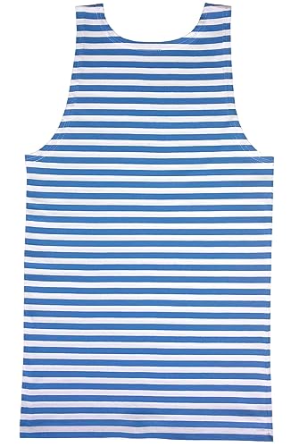 Herren T-Shirt hellblaue Streifen Telnjaschka Sommer M von INCHICK