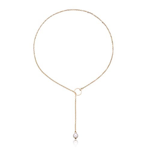 INCIDO Anhänger Halskette Vintage Gold Farbe Einstellbare Halskette Unregelmäßige geometrische Lange Quaste Choker für Frauen Schmuck Weihnachts- und Valentinstagsgeschenke von INCIDO