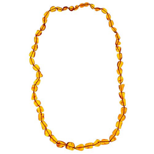 InCollections Damen-Bernsteinkette 70 cm mit Drehverschluß, cognacfarben, 9107440091350 von INCOLLECTIONS