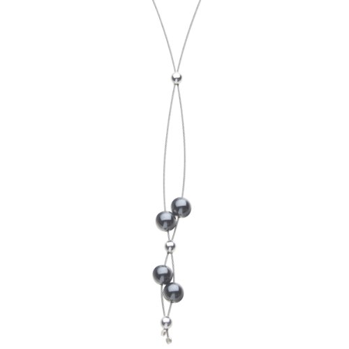 InCollections Damen-Collier 925/000 Sterlingsilber 45 cm mit Hämatit und Silberkugeln 0010293037100 von INCOLLECTIONS