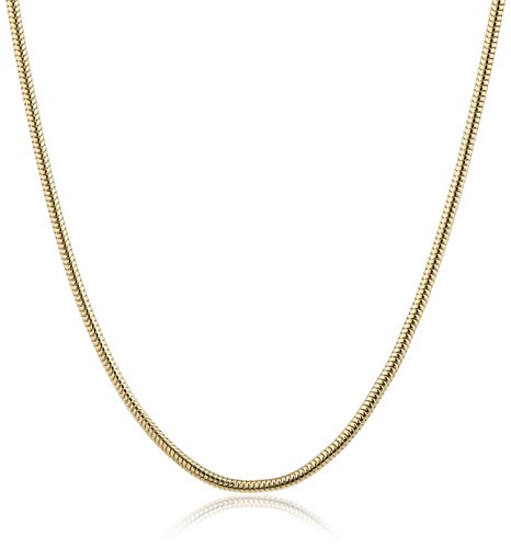 InCollections Damen-Halskette 925/000 Sterlingsilber vergoldet Schlangenkette 1,2/50 cm 105029ES12200 von INCOLLECTIONS