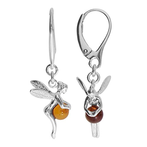 InCollections Damen-Ohrhänger 925/000 Sterlingsilber mit Bernstein, Elfe 0010265165890 von INCOLLECTIONS