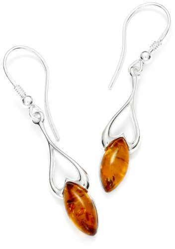 InCollections Damen-Ohrhänger 925/000 Sterlingsilber mit Bernstein 0010260081501 von INCOLLECTIONS