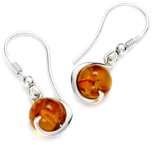 InCollections Damen-Ohrhänger 925/000 Sterlingsilber mit Bernstein 0010260164501 von INCOLLECTIONS