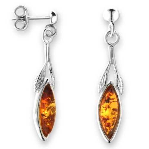 InCollections Damen-Ohrhänger 925/000 Sterlingsilber mit Bernstein 0010265440890 von INCOLLECTIONS