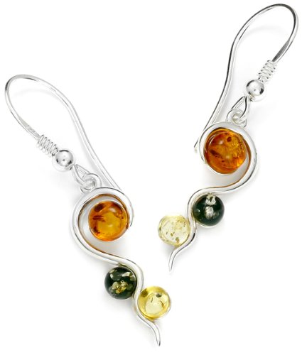 InCollections Damen-Ohrhänger 925/000 Sterlingsilber mit Bernstein 0030260098501 von INCOLLECTIONS