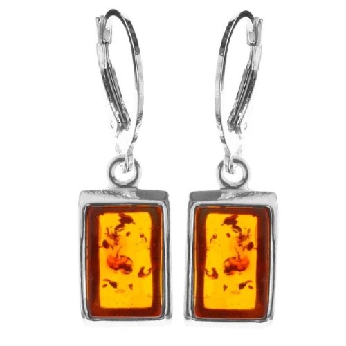 InCollections Damen-Ohrhänger 925/000 Sterlingsilber mit Bernstein 0640260041980 von INCOLLECTIONS