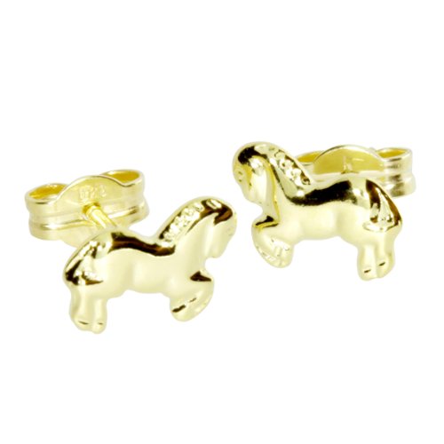 InCollections Damen-Ohrstecker 333/000 Gold, Pferd 0010160076401 von INCOLLECTIONS