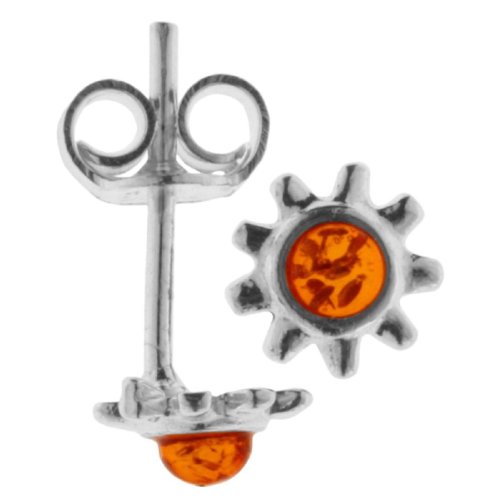 InCollections Damen-Ohrstecker 925/000 Sterlingsilber mit Bernstein 0010265050890 von INCOLLECTIONS