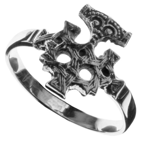 Ostsee-Schmuck Damen-Ring 925/000 Sterlingsilber oxydiert Größe 56 (17.8, Hiddenseeschmuck 001 273147 A356 von INCOLLECTIONS