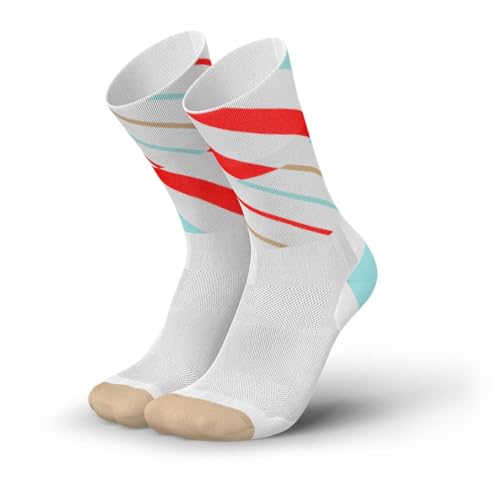 INCYLENCE Angles Sportsocken lang, leichte Running Socks, atmungsaktive und schweißableitende Kompressionssocken mit Anti-Blasen Schutz, Lauf-Socken für Damen und Herren, 35-38 von INCYLENCE