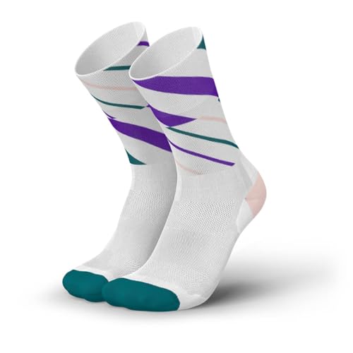 INCYLENCE Angles Sportsocken lang, leichte Running Socks, atmungsaktive und schweißableitende Kompressionssocken mit Anti-Blasen Schutz, Lauf-Socken für Damen und Herren, 35-38 von INCYLENCE