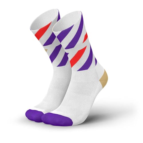 INCYLENCE Laufsocken für Damen und Herren,1 Paar (DE/NL/SE/PL, Numerisch, 39, 42, Regular, Regular, Platforms White Purple) von INCYLENCE