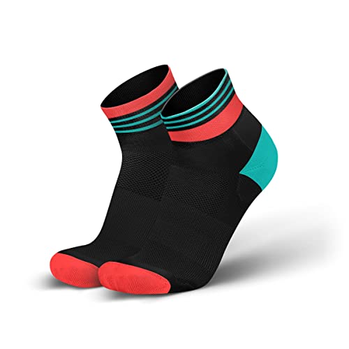 INCYLENCE Tiers gepolsterte Laufsocken kurz, leichte Running Socks, atmungsaktive low cut socks, Blasenschutz Kompressionssocken, Schwarz, 35-38 von INCYLENCE