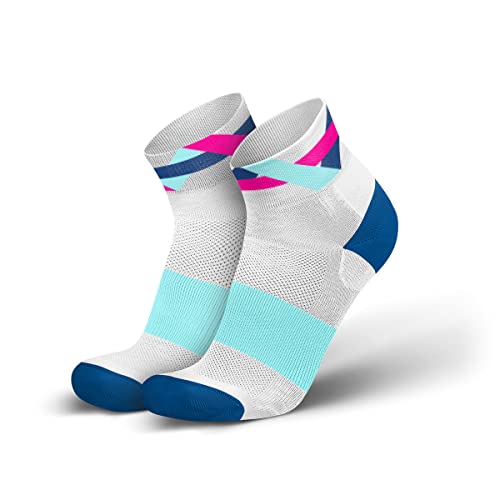INCYLENCE Twists gepolsterte Laufsocken kurz, leichte Running Socks, atmungsaktive low cut socks, Blasenschutz Kompressionssocken, Blau, 43-46 von INCYLENCE