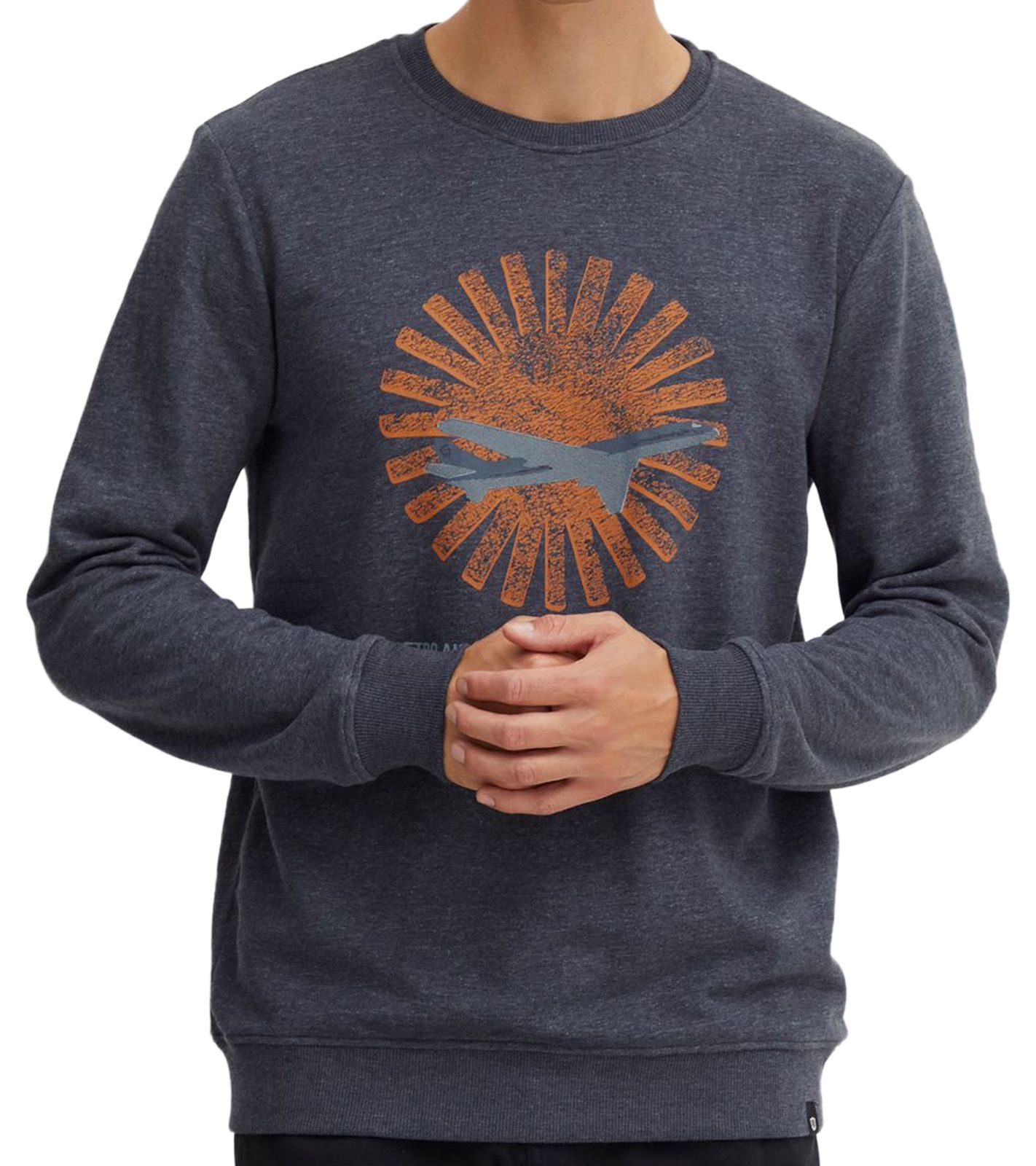 INDICODE IDForz Herren Baumwoll-Pullover Rundhals-Sweater mit großem Frontprint 55582MM 420 Blau INDICODE IDForz Herren Baumwoll-Pullover Rundhals-Sweater mit großem Frontprint 55582MM 420 Blau von INDICODE