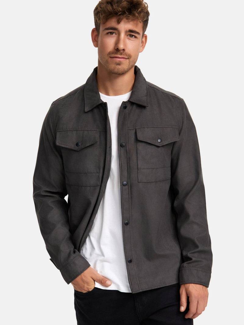 Indicode Hemd Langarm Herren Regular Fit, anthrazit von INDICODE