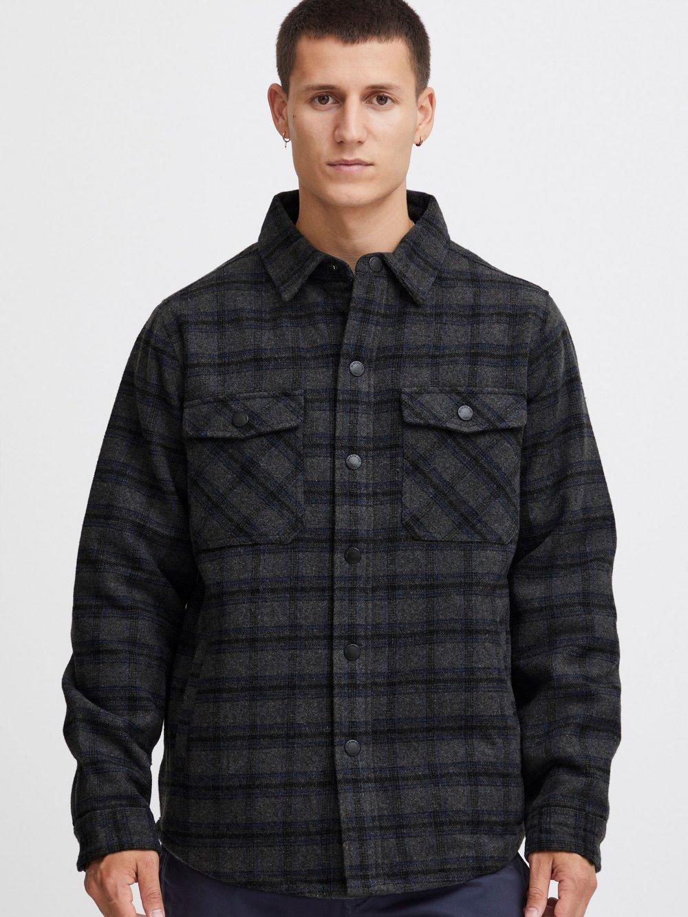 Indicode Hemdjacke Herren kariert, anthrazit Indicode Hemdjacke Herren kariert, anthrazit von INDICODE