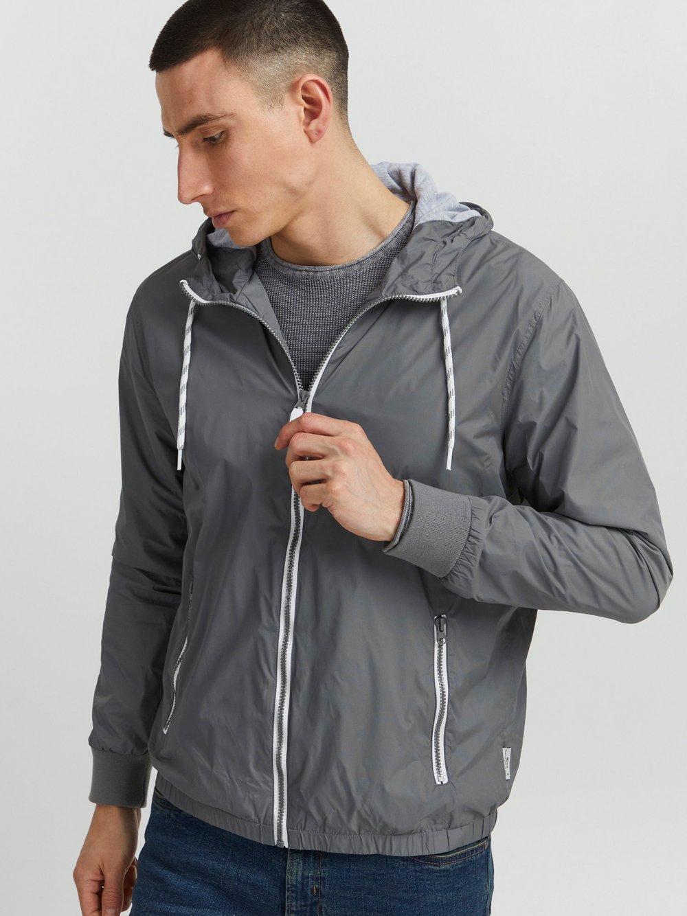 Indicode Kurzjacke Herren Polyamid, grau von INDICODE