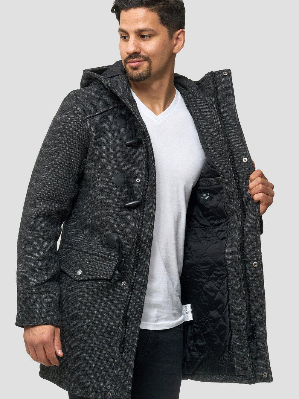 Indicode Mantel Herren Wolle, schwarz Indicode Mantel Herren Wolle, schwarz von INDICODE