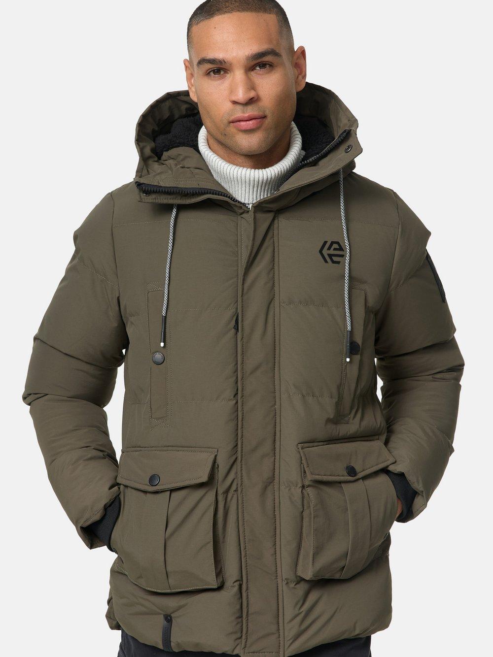 Indicode Parka Herren Polyamid, khaki von INDICODE