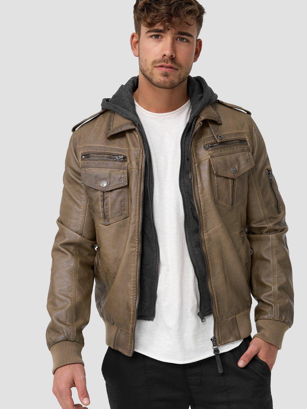 Indicode Übergangsjacke Herren, beige von INDICODE