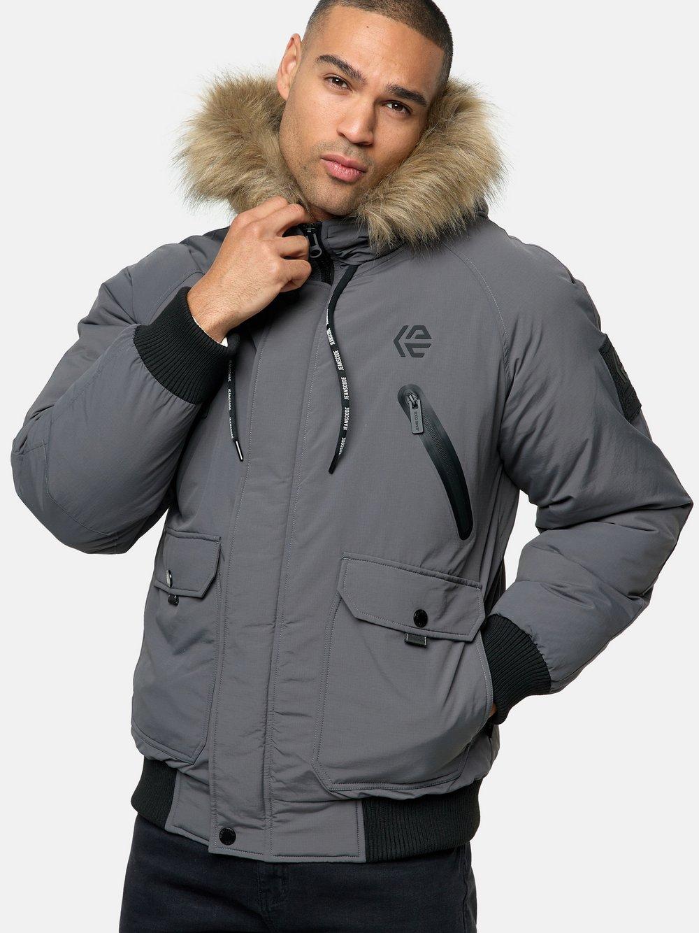 Indicode Winterjacke Herren, anthrazit von INDICODE