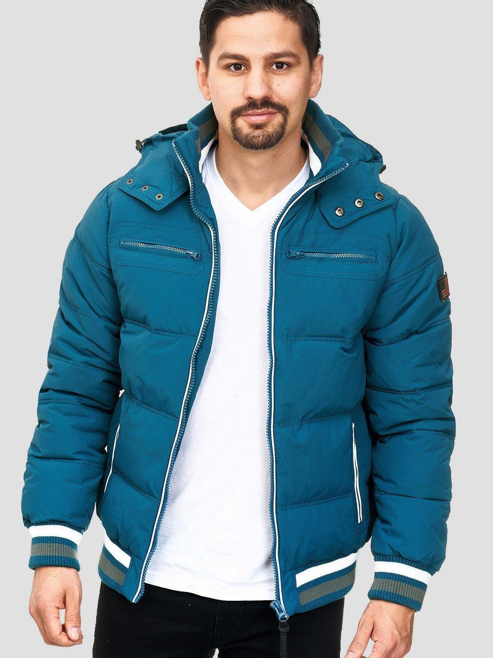 Indicode Winterjacke Herren, aqua von INDICODE