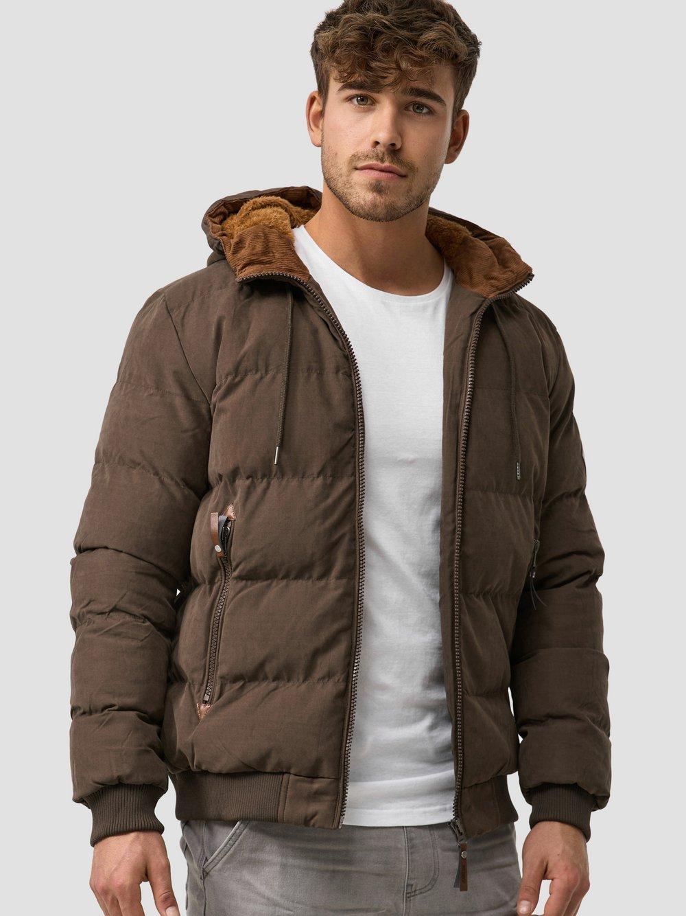 Indicode Winterjacke Herren, braun von INDICODE