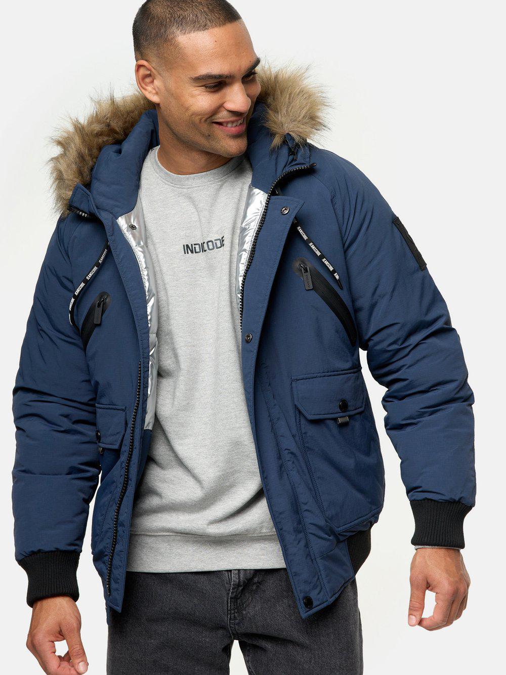 Indicode Winterjacke Herren, marine von INDICODE