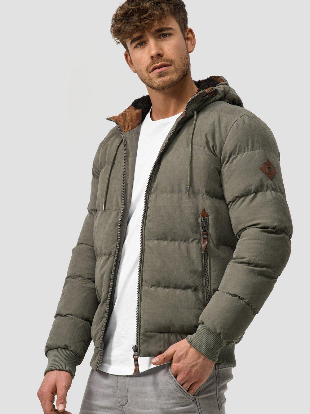 Indicode Winterjacke Herren, oliv von INDICODE