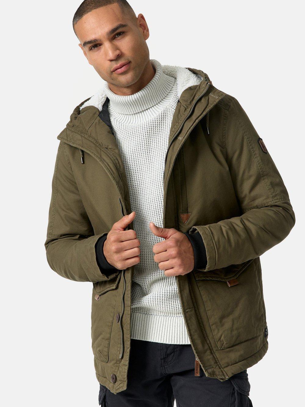 Indicode Winterjacke Herren Baumwolle, khaki von INDICODE