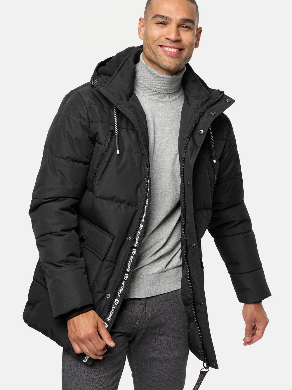 Indicode Winterjacke Herren Polyamid, schwarz von INDICODE