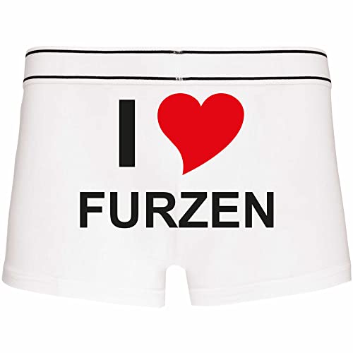 INDIGOS UG Boxershorts Herren weiß - L - hinten - I Love Liebe FURZEN - Fun Unterhose für Männer - Unterwäsche - Party, Fußball, Geschenk, Freizeit INDIGOS UG Boxershorts Herren weiß - L - hinten - I Love Liebe FURZEN - Fun Unterhose für Männer - Unterwäsche - Party, Fußball, Geschenk, Freizeit von INDIGOS UG