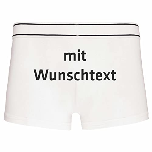 INDIGOS UG - Herren Boxershorts - weiß - XXL - hinten - Boxershorts Herren - mit Wunschtext oder Wunschname Bedruckt - personalisierte Geschenke Männer - Unterwäsche - Unterhose - Freizeit - lustig von INDIGOS UG