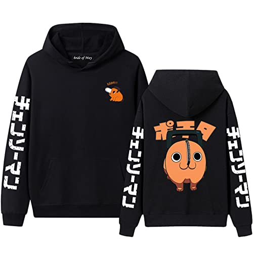 INDIRAN Chainsaw Man Hoodie Anime Pochita Cosplay Kostüm Pullover Lässiger Grafikdruck Langarm Pullover Sweatshirt für Unisex von INDIRAN