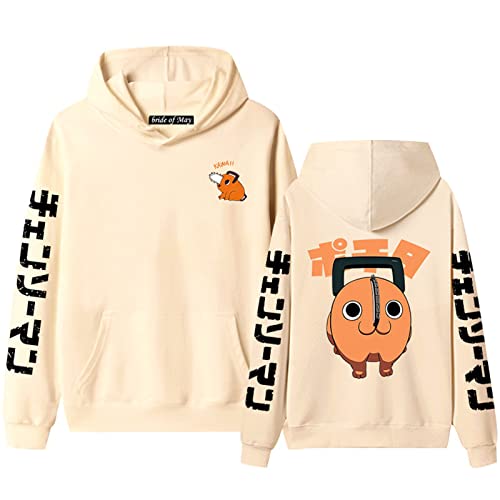 INDIRAN Chainsaw Man Hoodie Anime Pochita Cosplay Kostüm Pullover Lässiger Grafikdruck Langarm Pullover Sweatshirt für Unisex von INDIRAN