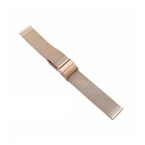 INEOUT Edelstahl-Uhrenarmband 18 Mm 20 Mm 22 Mm Armband Schnellverschluss-Uhrenarmbänder Ersatzarmband For Männer Frauen (Color : Rose Gold, Size : 20mm) von INEOUT