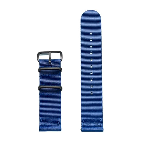 INEOUT Hochwertiges Nylon-Uhrenarmband, 20 Mm, 22 Mm, Schnellverschluss-Uhrenarmbänder (Color : Blue, Size : 22mm) von INEOUT