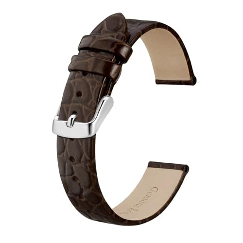 INEOUT Neue Frauen Echtes Leder Uhrenarmbänder 8mm 10mm 12mm 14mm 16mm 18mm 19mm 20mm Ersatz Band Armband Dame Watchban (Color : Brown, Size : 10mm) von INEOUT