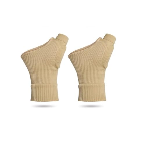 INF 1 Paar Kompressionshandschuhe mit Daumen Handgelenkstütze Fingerlose Arthritis Handschuhe Arthrose Handbandage für Sehnenscheidenentzündung von INF