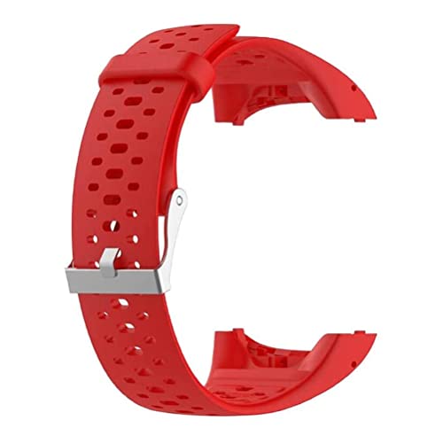 INF Armband für Polar M400/M430, Rot Silikon Ersatzarmband kompatibel mit Polar M400/M430 Armband, Laufuhren Sport Band für Männer Frauen von INF