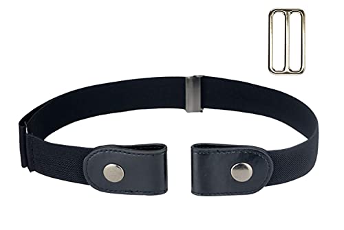 Elastischer Gürtel ohne Schnalle (Einheitsgröße) Schwarz von INF