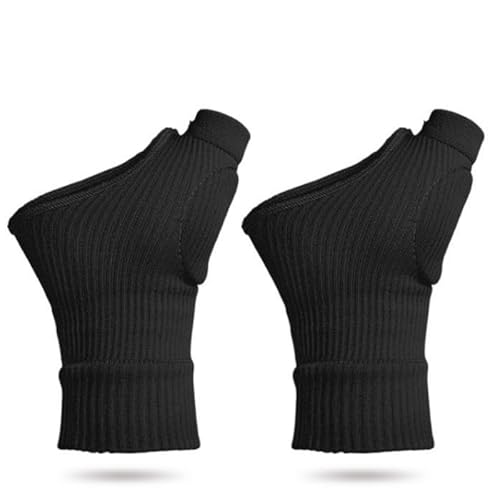 INF Kompressionshandschuhe mit Daumen Handgelenkstütze Fingerlose Arthritis Handschuhe Arthrose Handbandage für Sehnenscheidenentzündung,1 Paar von INF