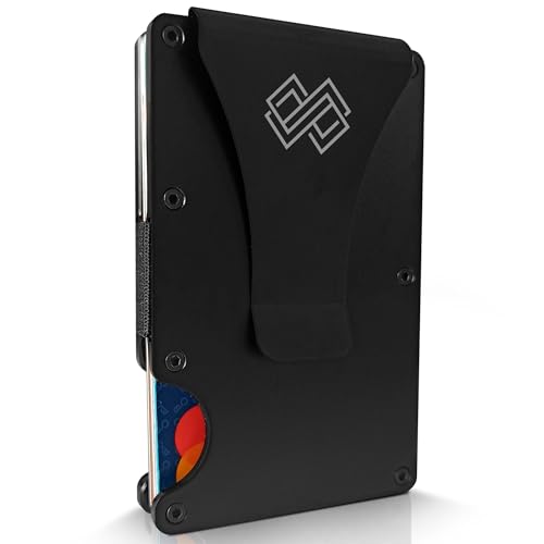 INFINIT-I Kartenetui für Herren, RFID-/NFC-Blockierung, nationales Unternehmen, Kaponenfaser oder Aluminium, bis zu 12 Karten und Geldscheine, minimalistische Geldbörse für Herren, Aluminium Schwarz, INFINIT-I Kartenetui für Herren, RFID-/NFC-Blockierung, nationales Unternehmen, Kaponenfaser oder Aluminium, bis zu 12 Karten und Geldscheine, minimalistische Geldbörse für Herren, Aluminium Schwarz, von INFINIT-I