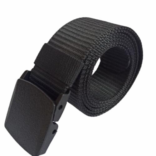 INFINIT-I Taktischer Gürtel für Herren und Damen, nationales Unternehmen, 140 cm, Militärgürtel, atmungsaktiver Arbeitsgürtel für Herren, optionale taktische Tasche, Metallfreie Schnalle, Schwarz von INFINIT-I