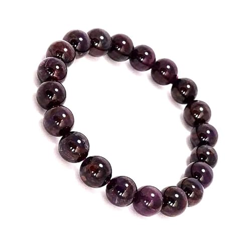 INFINITY GEMS Natürliches AAA-Sugilit-Armband in Lila, 8 mm, Edelstein-Stretcharmband | 7–7,5 Zoll Länge | Unisex-Armband | Armband mit runden Perlen | Männer/Frauen von INFINITY GEMS