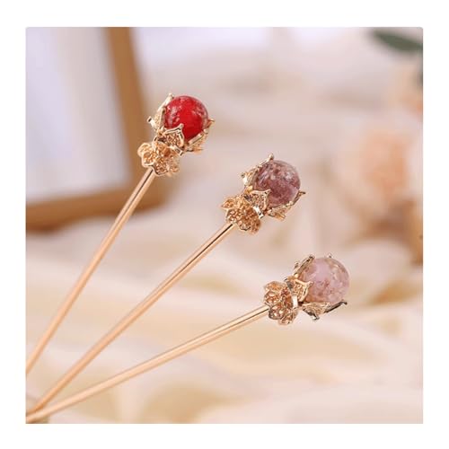 Haarstäbe aus Legierung im chinesischen Stil, 3er-Pack, Retro-Haarstäbchen aus Metall for Mädchen, Damen und Damen Haarstäbe aus Legierung im chinesischen Stil, 3er-Pack, Retro-Haarstäbchen aus Metall for Mädchen, Damen und Damen von INFJMH