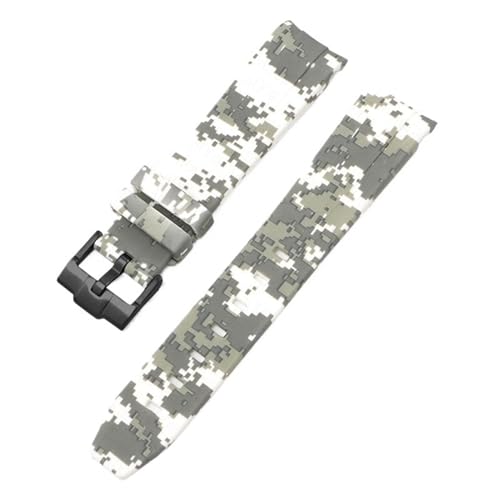INFRI Camouflage-Armband für Omega für Swatch MoonSwatch, gebogenes Ende, Silikon-Gummi-Armband, für Herren und Damen, Sportuhrenarmband, Zubehör, 20 mm, 20 mm, Achat von INFRI